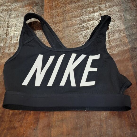 Nike Other - Nike Women's Workout Top‎ Sports Bra Black White Size Extra Small Racerback